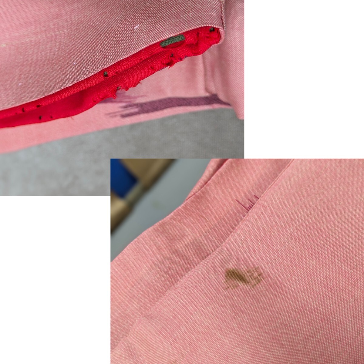 アンティーク着物 銘仙着物 5枚まとめ売り 和装 和服 着物 和柄 レトロ柄 個性的な柄 おしゃれ リメイク 素材 材料 生地 奈良発_画像6