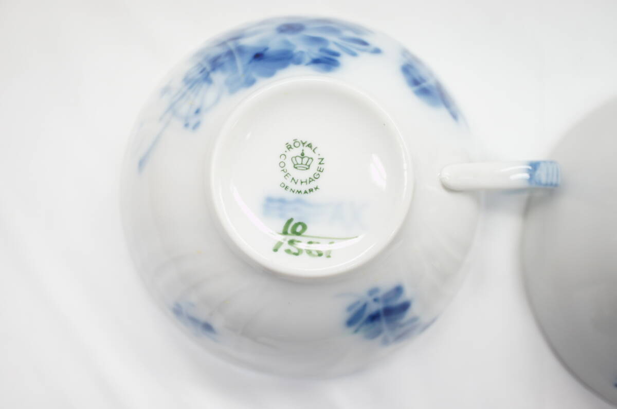 極美品◇ロイヤルコペンハーゲン ブルーフラワー カップ 2個まとめ ROYAL COPENHAGEN_画像4