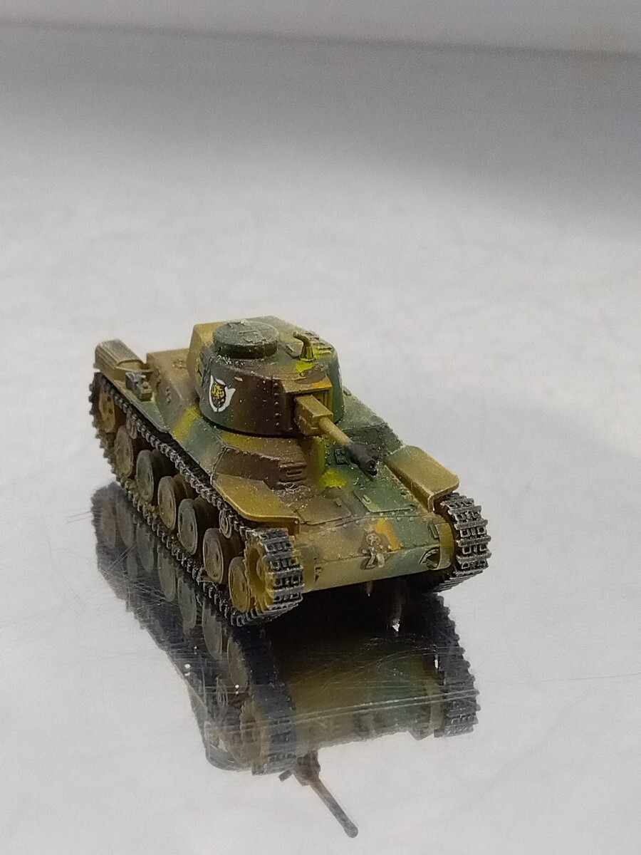 1/144 97式中戦車チハ新型砲塔 レジンキット完成品 ワールドタンクミュージアム エフトイズ WKC WTM_画像1
