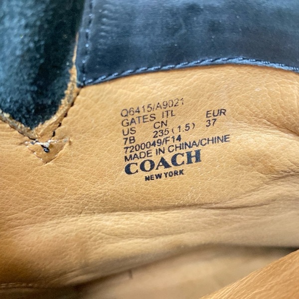 コーチ COACH ショートブーツ 7B - レザー 黒×シルバー レディース スタッズ 靴_画像6