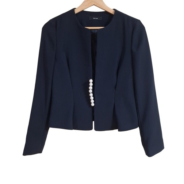 【美品】YOKO CHAN ヨーコチャン ウエストマーク コート36 ネイビー YOKOCHAN ヨーコチャン YCC-122-173 22AW ブラック ベルテッド