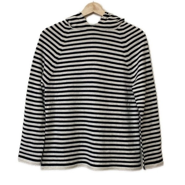 ギャルリーヴィー GALERIE VIE パーカー サイズS - 黒×白 レディース 長袖/ボーダー トップス_画像1