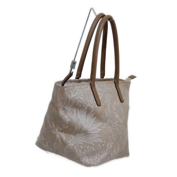 マッキントッシュロンドン MACKINTOSH LONDON ハンドバッグ - レザー ベージュ×ライトブラウン 花柄 バッグ_画像2