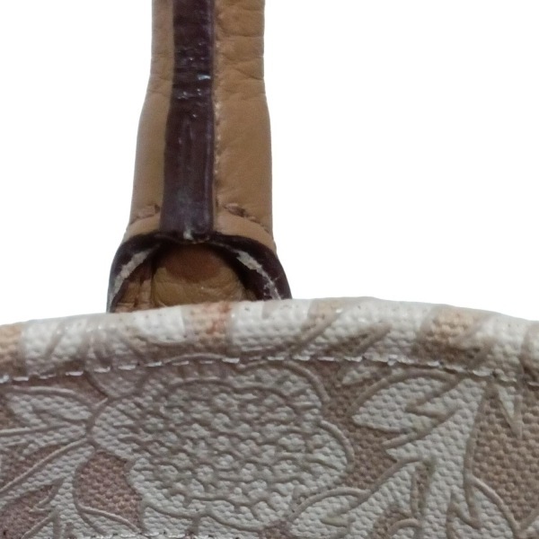 マッキントッシュロンドン MACKINTOSH LONDON ハンドバッグ - レザー ベージュ×ライトブラウン 花柄 バッグ_画像9