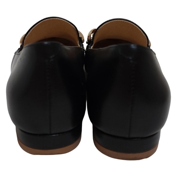 ダイアナ DIANA ローファー 21.5 - レザー 黒×ゴールド レディース 靴_画像3