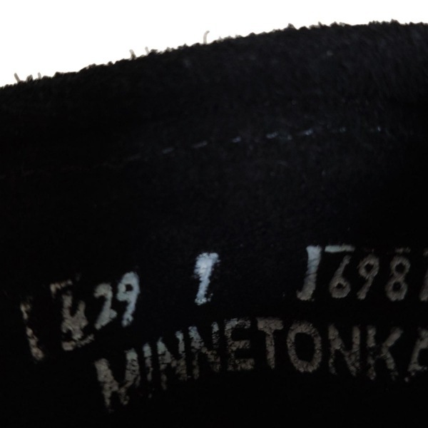  Minnetonka MINNETONKA короткие сапоги 7 - чёрный женский гонки выше / бахрома обувь 