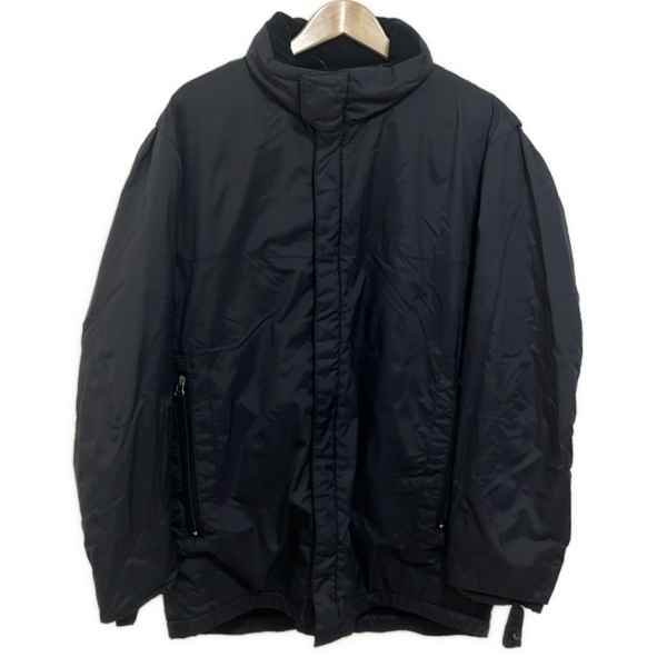 ヒューゴボス HUGOBOSS - 黒 メンズ 長袖/ジップアップ/中綿/秋/冬 コート
