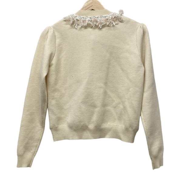 チェスティ Chesty カーディガン サイズF - アイボリー×白×マルチ レディース 長袖/キルティング 美品 トップス_画像2