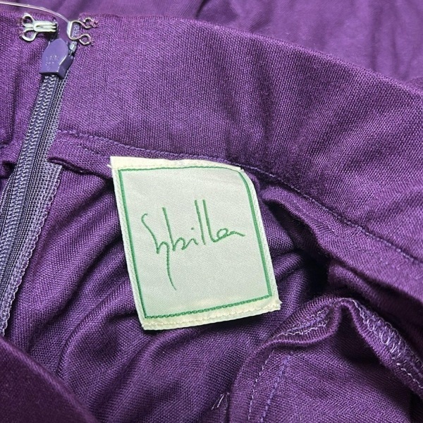 シビラ Sybilla パンツ サイズM - パープル レディース クロップド(半端丈) ボトムス_画像3