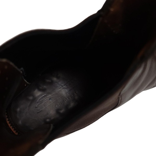 サントーニ SANTONI ショートブーツ 6 1/2 - レザー ダークブラウン メンズ サイドゴア 靴