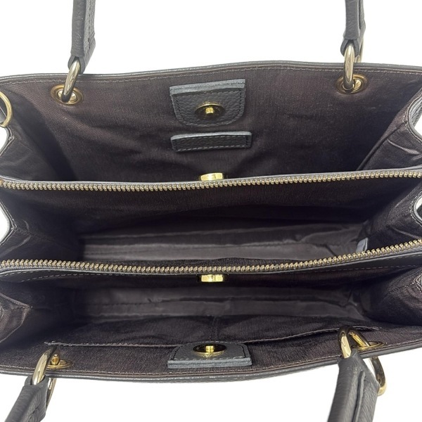 サマンサタバサデラックス Samantha Thavasa Deluxe トートバッグ - レザー ダークグレー バッグ