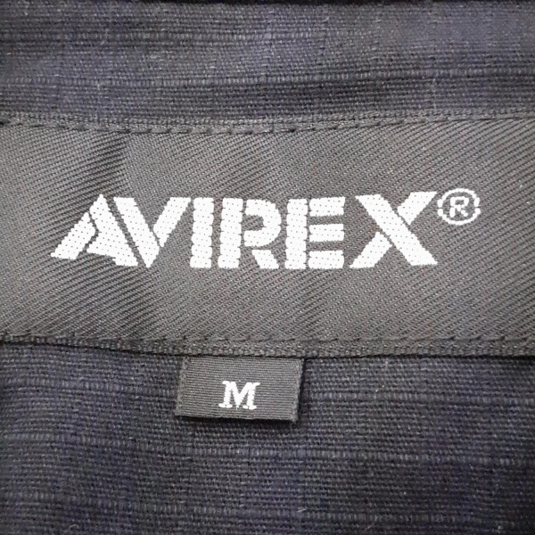 アビレックス AVIREX 半袖シャツ サイズM - ダークネイビー×レッド×マルチ メンズ チェック柄 美品 トップス_画像3