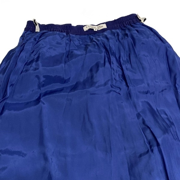 ディオール/クリスチャンディオール DIOR/ChristianDior ロングスカート サイズM - ネイビー レディース ウエストゴム/花柄 ボトムス