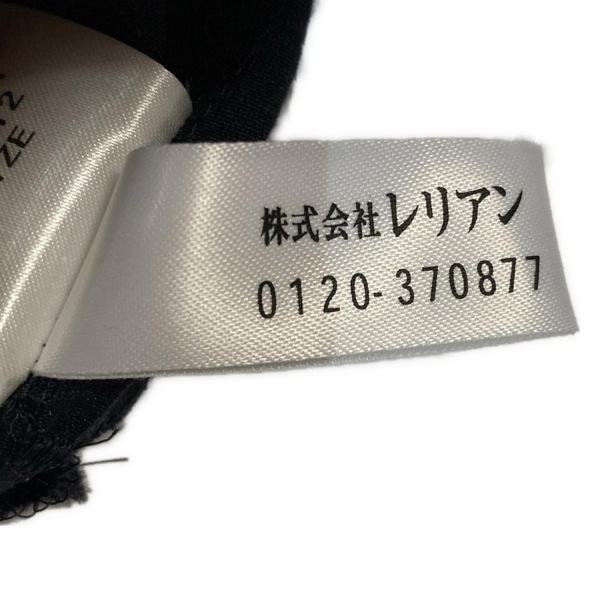 レリアン Leilian サイズ7 S - ネイビー レディース 半袖/ロング/麻混 美品 ワンピース_画像5