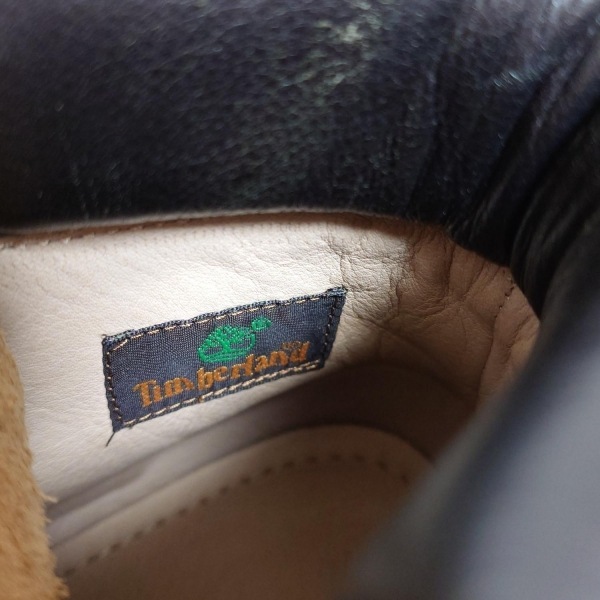 ティンバーランド Timberland ショートブーツ 6 1/2 - レザー ベージュ×ダークブラウン レディース 靴