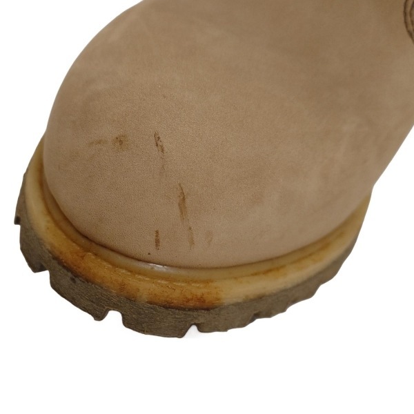 ティンバーランド Timberland ショートブーツ 6 1/2 - レザー ベージュ×ダークブラウン レディース 靴