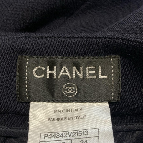 シャネル CHANEL パンツ サイズ34 S P44842 - ネイビー レディース クロップド(半端丈)/2012年 美品 ボトムス_画像3