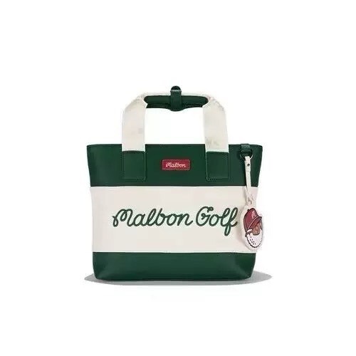 新入荷即発送対応●マルボンゴルフカートバッグ　ホワイトブラウン　malbon golf_画像9