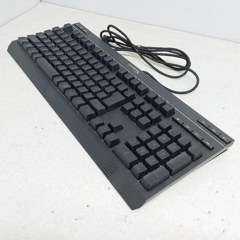 HyperX ゲーミングキーボード Alloy Core RGB HX-KB5ME2-JP ゲーミングマウス Pulsefire Core HX-MC004B セット ジャンク_画像2