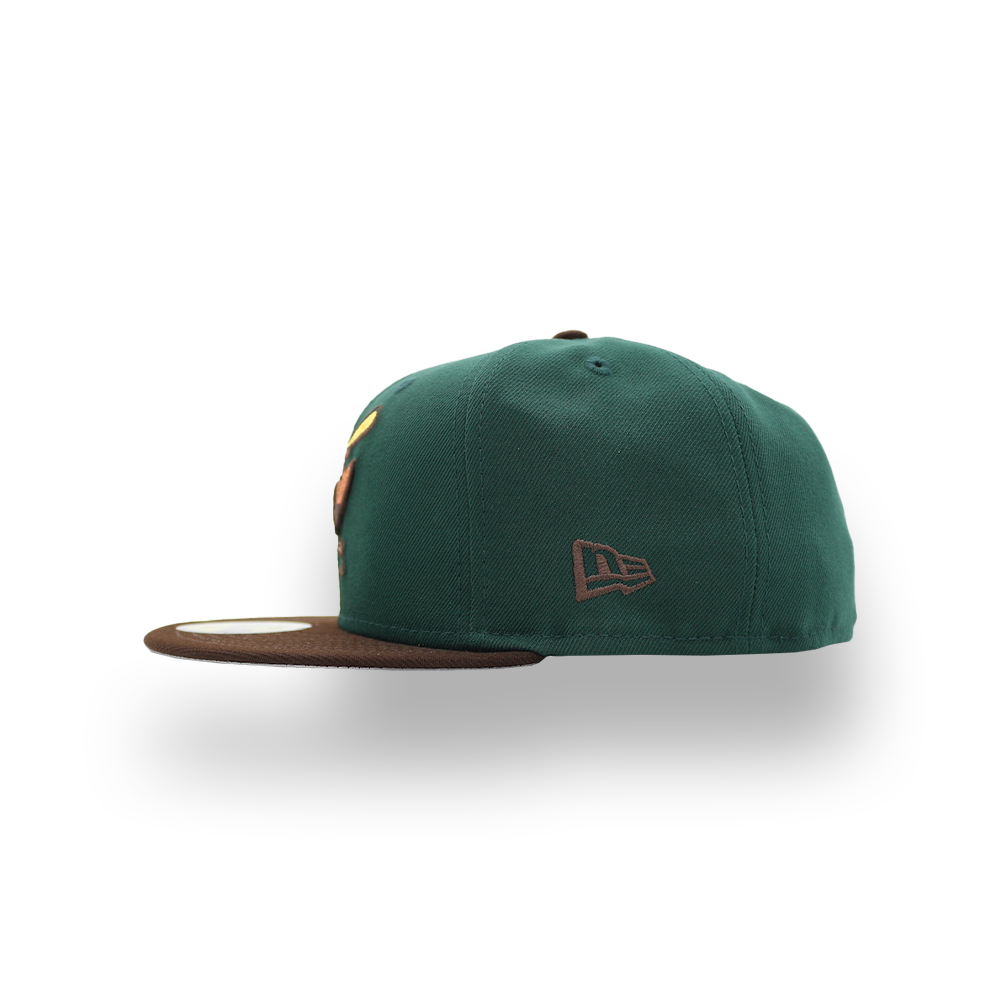 日本未発売 ニューエラ NEW ERA ボルチモア・オリオールズ 30周年記念 サイドパッチ 59FIFTY キャップ [GREEN/DARK BROWN] [7 3/8]_画像4