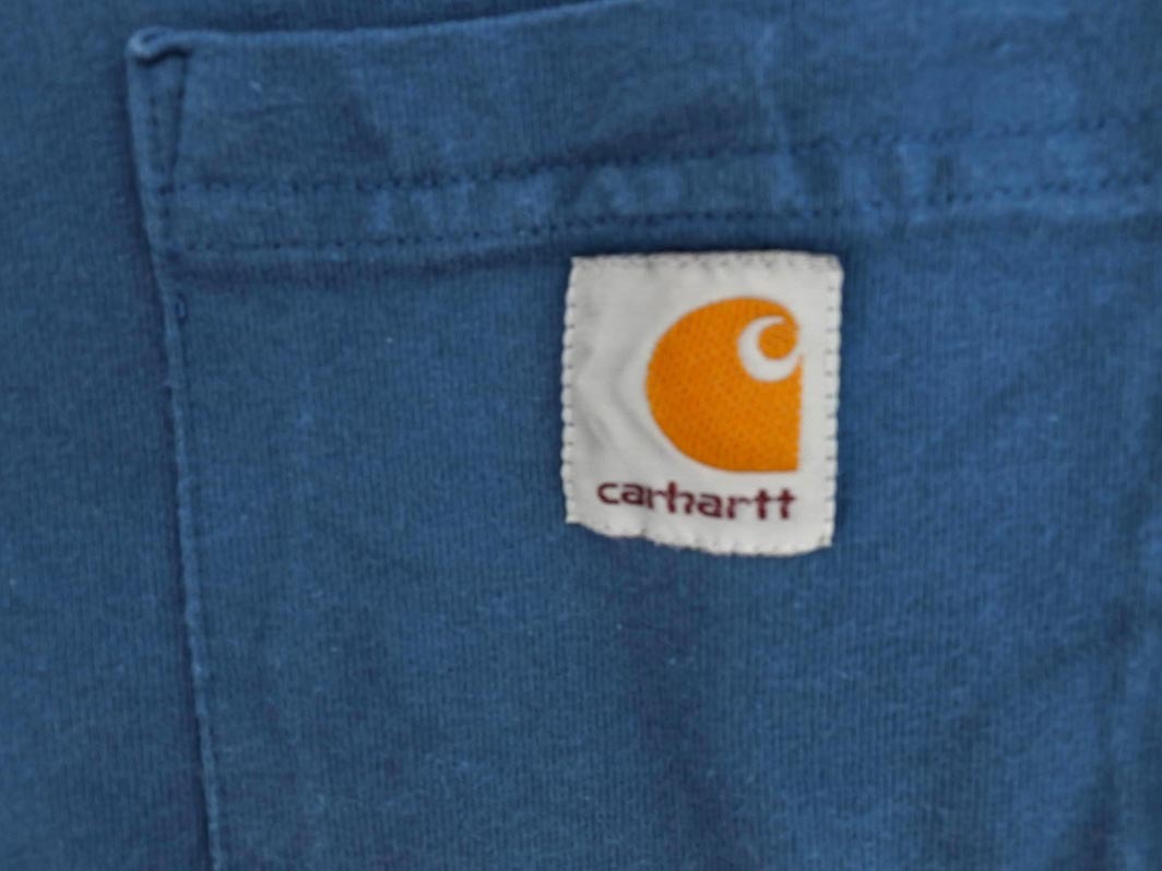 Carhartt カーハート オリジナルフィット Tシャツ sizeM/深緑 ■◆ ☆ fgd1 メンズ_画像4