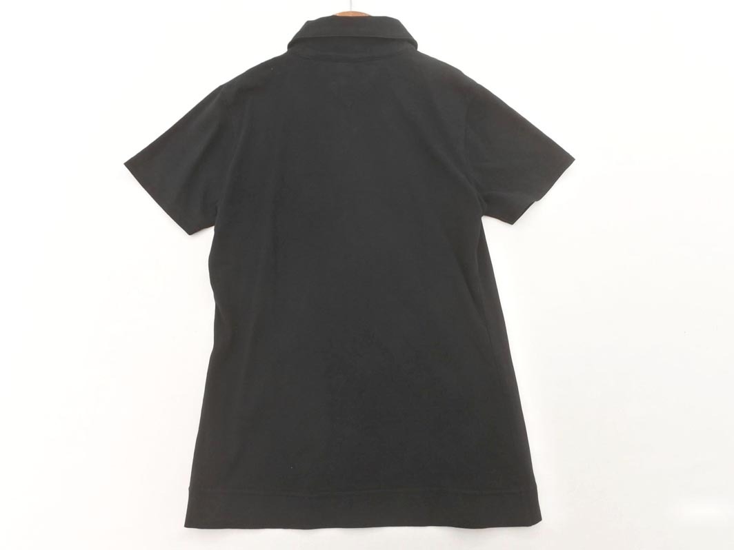 ネコポスOK TOMMY HILFIGER トミーヒルフィガー ポロシャツ sizeM/黒 ■◆ ☆ fgb1 レディース_画像6
