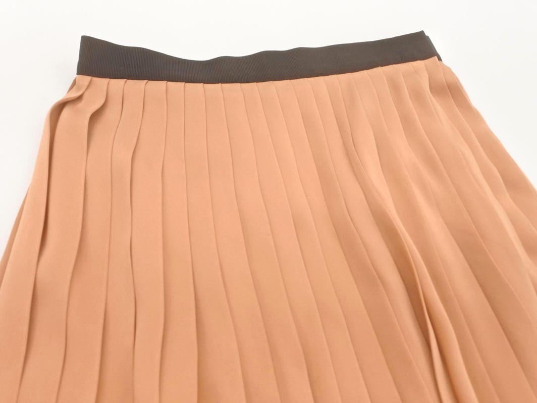 allureville アルアバイル ロング プリーツ スカート size2/キャメル ■■ ☆ fha4 レディース_画像3