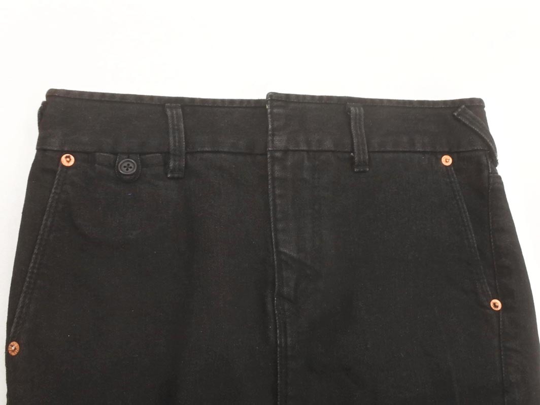 Paul Smith ポールスミス タイト デニムスカート size40/黒 ■■ ☆ fha4 レディース
