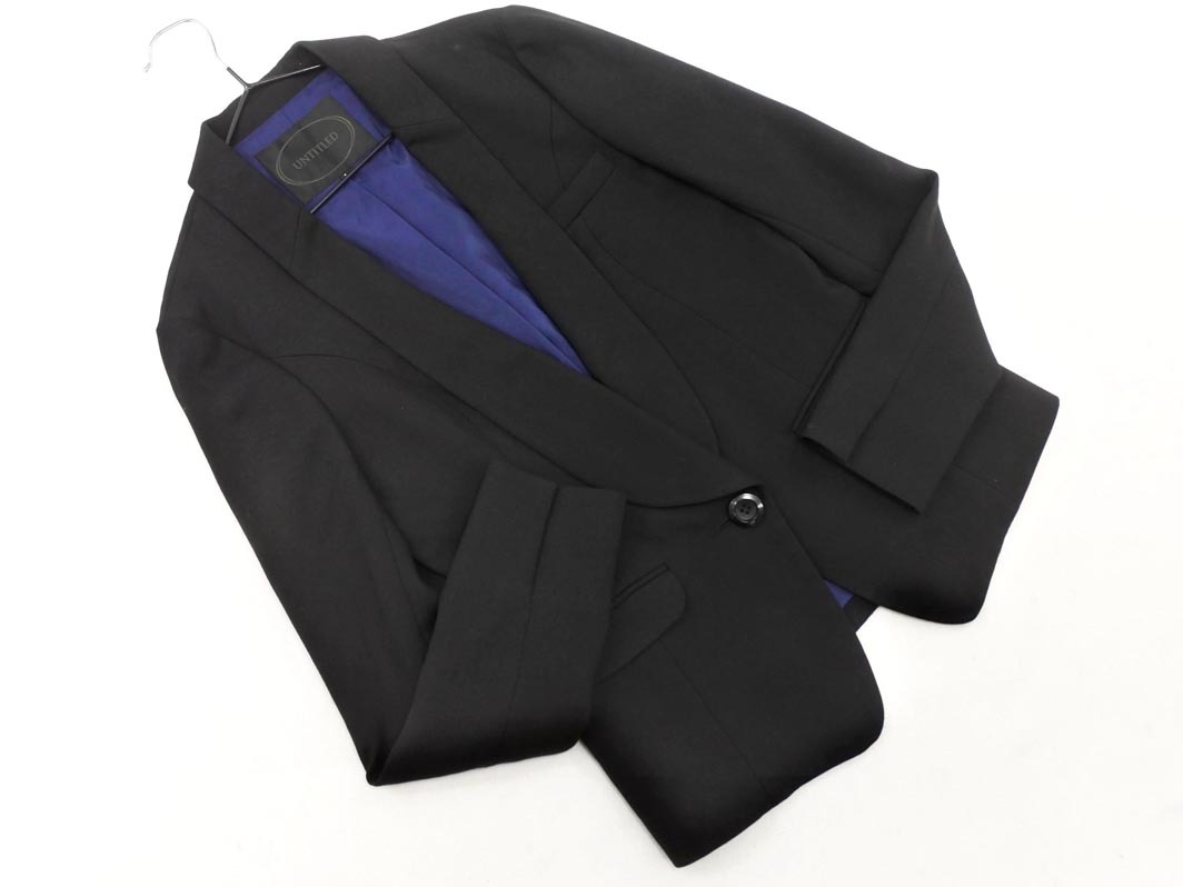 UNTITLED Untitled tailored jacket size1/ чёрный #* * fha4 женский 