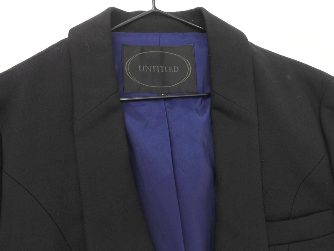 UNTITLED Untitled tailored jacket size1/ чёрный #* * fha4 женский 