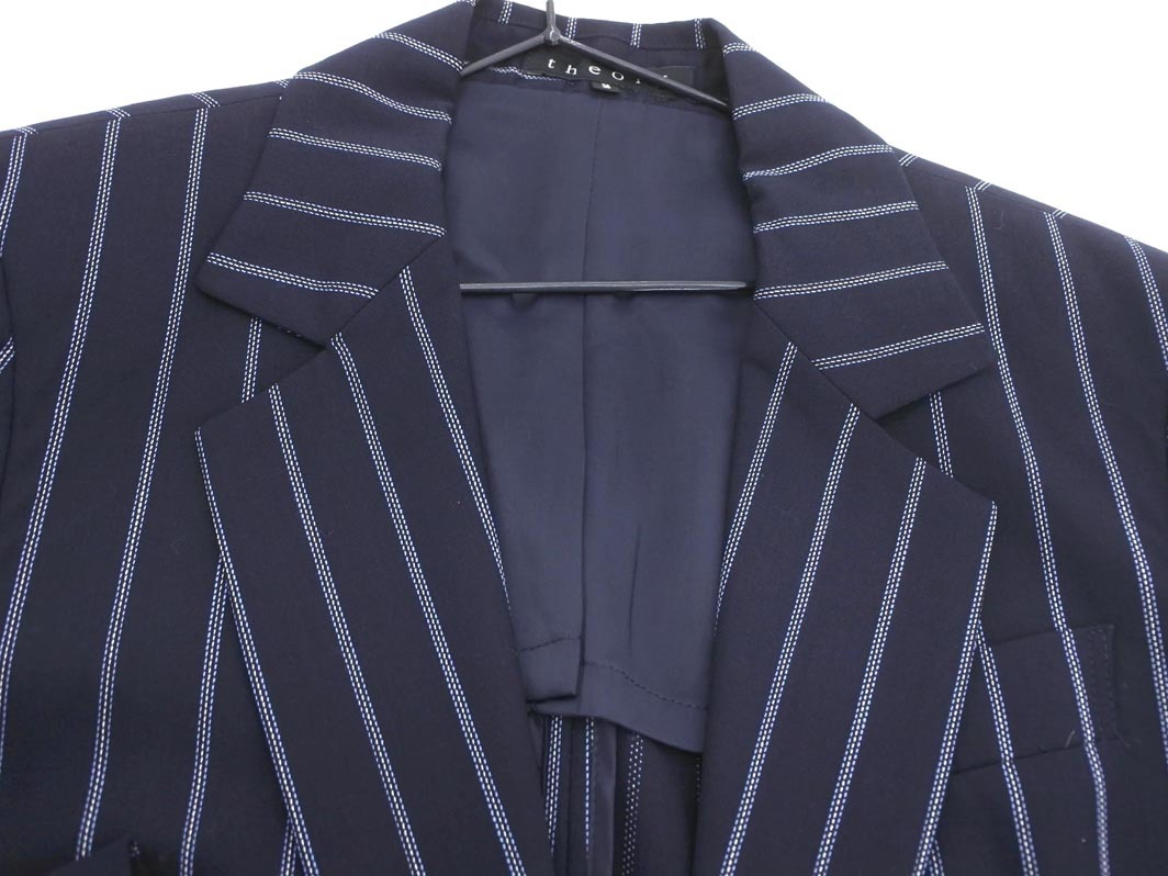 theory теория полоса tailored jacket size2/ темно-синий ## * fha4 женский