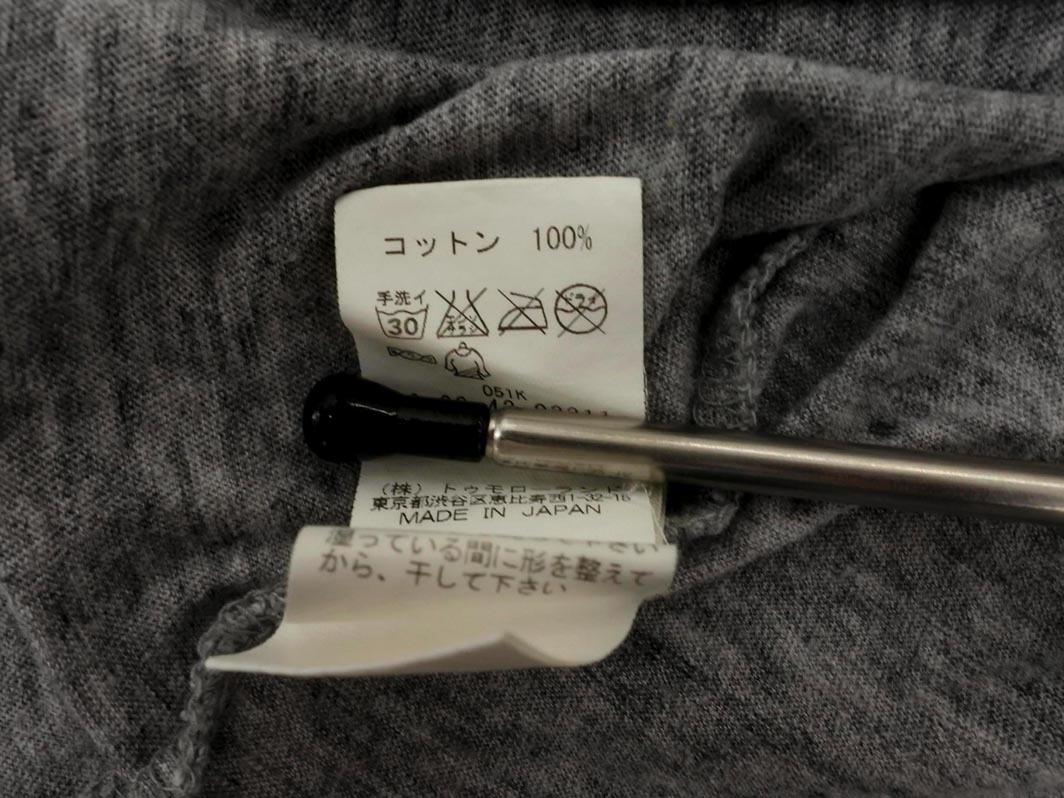 ネコポスOK MACPHEE マカフィー トゥモローランド プリント カットソー size1/グレー ■◆ ☆ fha4 レディース_画像6