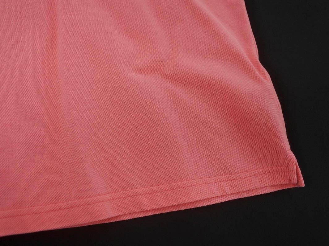 PAUL STUART paul (pole) Stuart вышивка рубашка-поло sizeM/ розовый #* * fha4 женский 