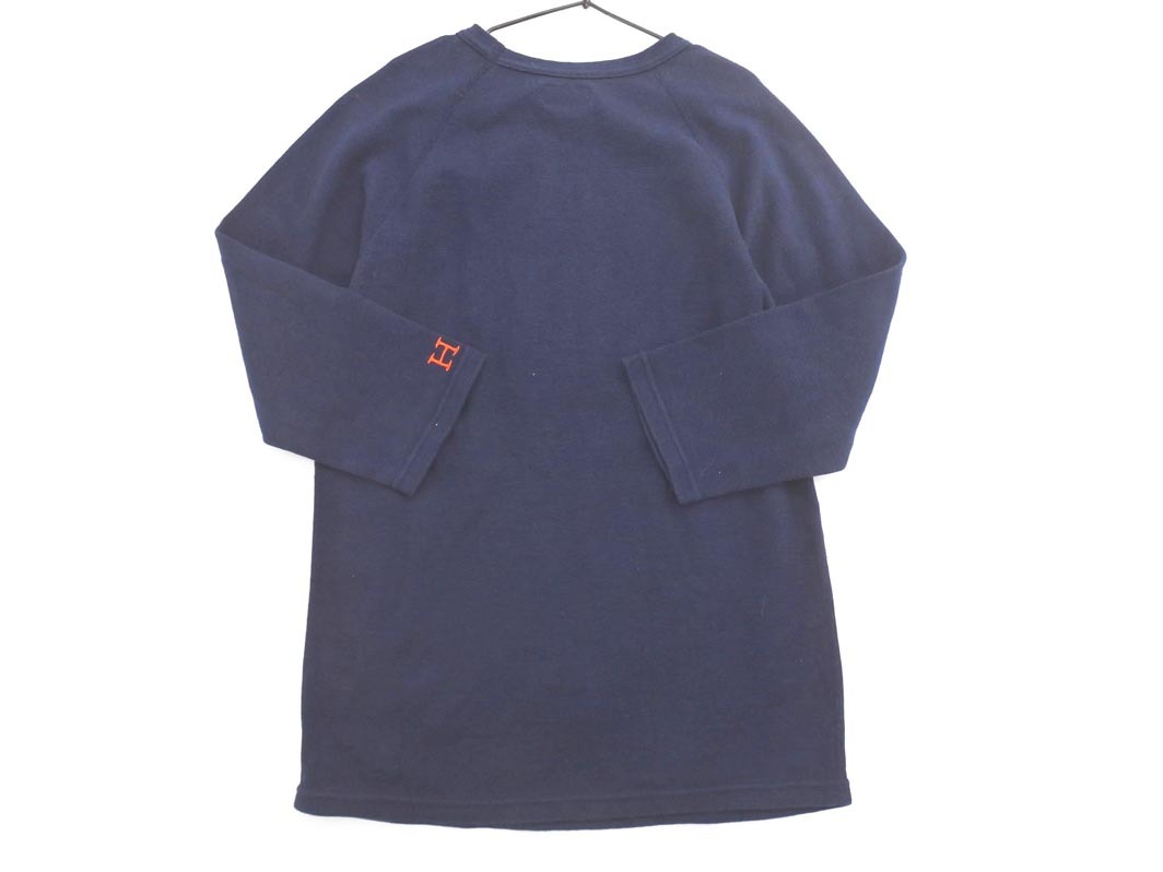 HOLLYWOOD RANCH MARKET ハリウッドランチマーケット 刺繍 プルオーバー カットソー sizeM/紺 ■◇ ☆ fha5 レディース