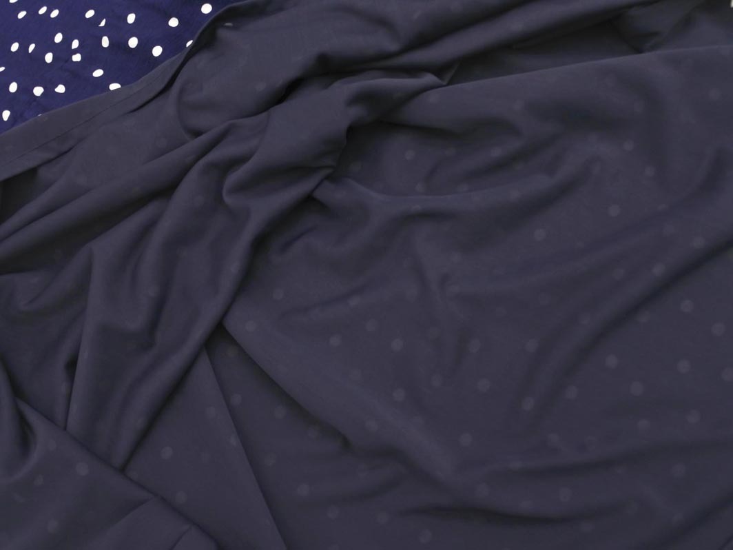 SHIPS シップス ドット チュニック ワンピース 紺 ■◆ ☆ fha5 レディース