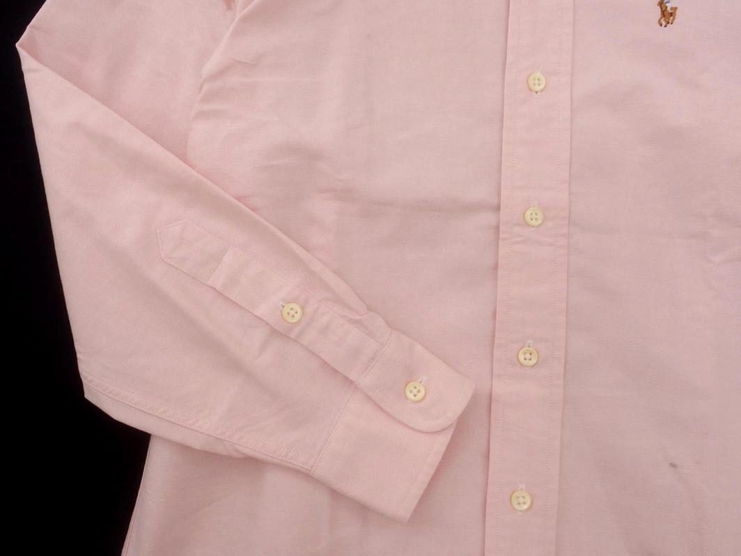 Ralph Lauren ラルフローレン ワンポイント ボタンダウン シャツ 150cm ピンク ■◇ ☆ fha6