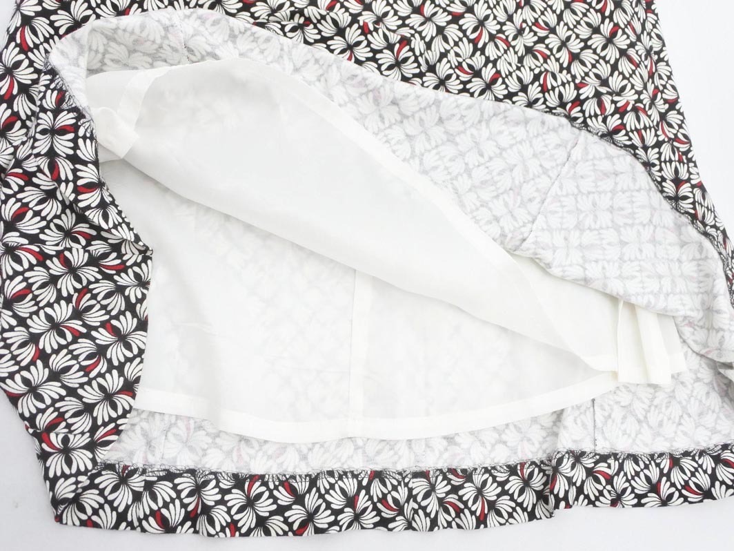 BURBERRY バーバリー 総柄 スカート size38/黒ｘ白 ■■ ☆ fha6 レディース