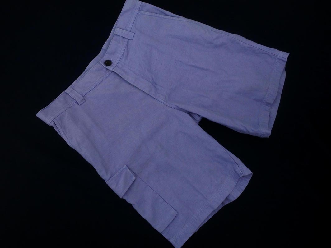 Paul Smith ポールスミス リネン混 ハーフ パンツ sizeXL/青 ■◆ ☆ fha6 メンズ_画像1