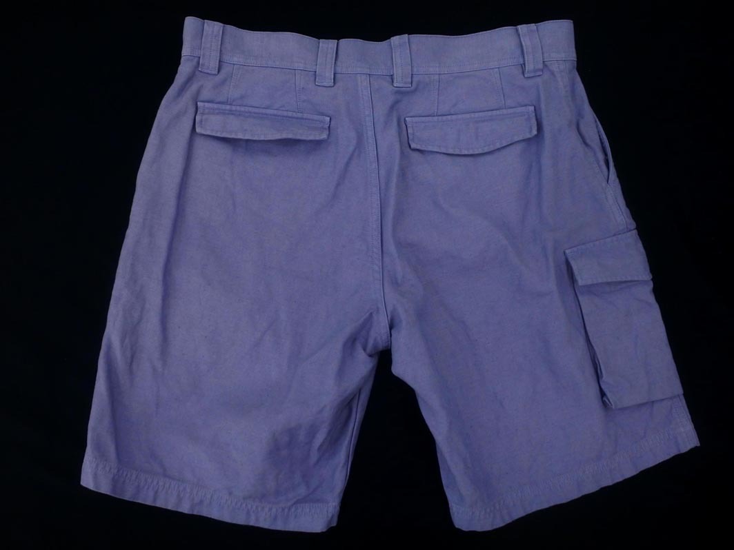 Paul Smith ポールスミス リネン混 ハーフ パンツ sizeXL/青 ■◆ ☆ fha6 メンズ_画像4