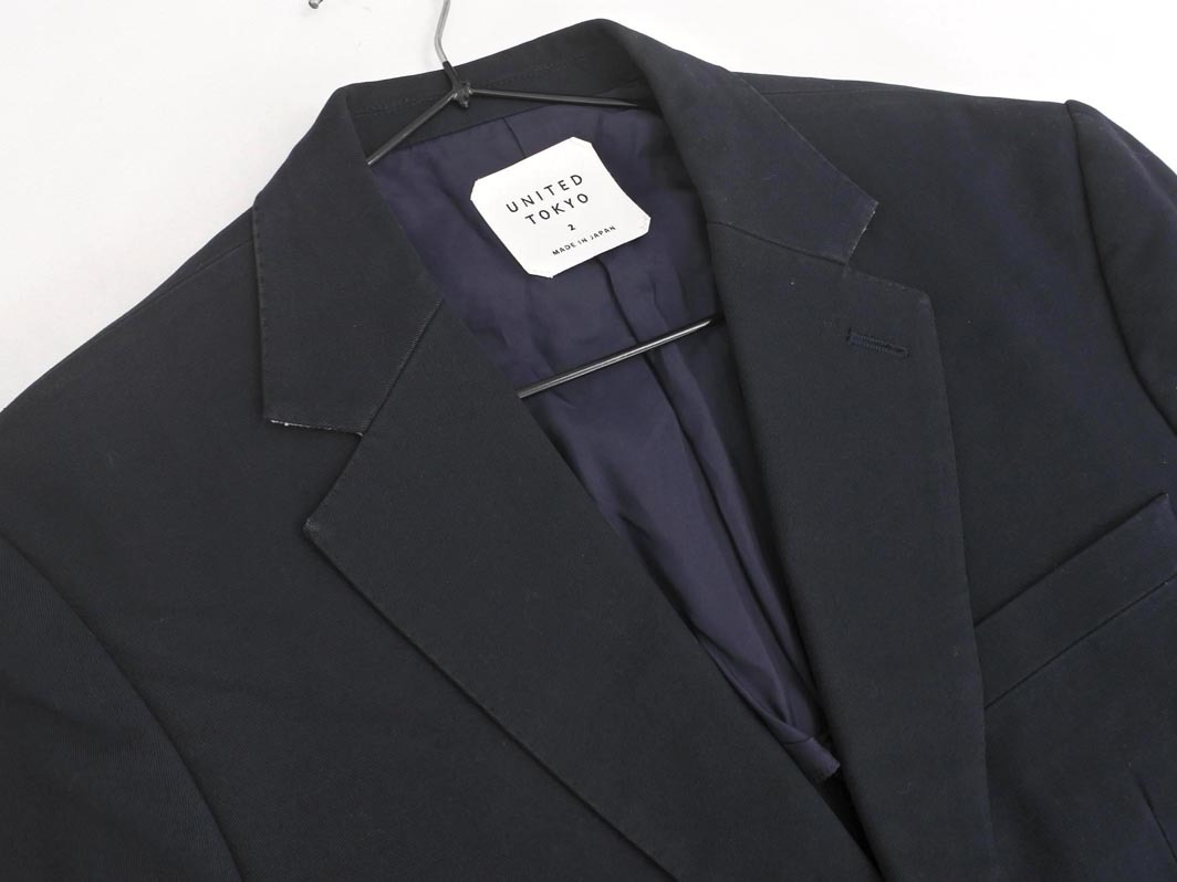 UNITED TOKYO ユナイテッドトウキョウ テーラード ジャケット size2/黒 ■◇ ☆ fha4 メンズ_画像3