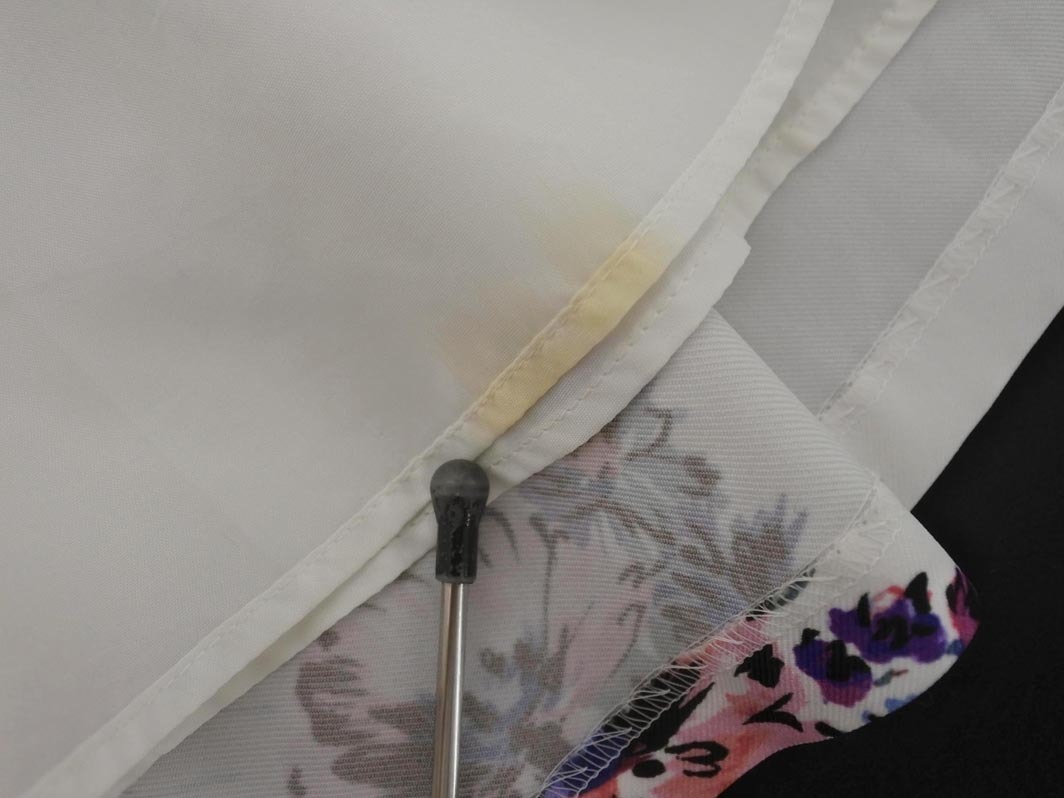 Apuweiser-riche アプワイザーリッシェ 花柄 Aライン 台形 スカート size2/白 ■◇ ☆ fha6 レディース_画像4