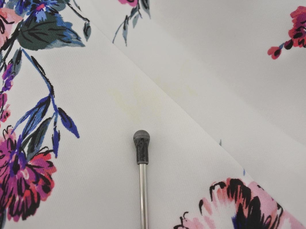 Apuweiser-riche アプワイザーリッシェ 花柄 Aライン 台形 スカート size2/白 ■◇ ☆ fha6 レディース_画像5