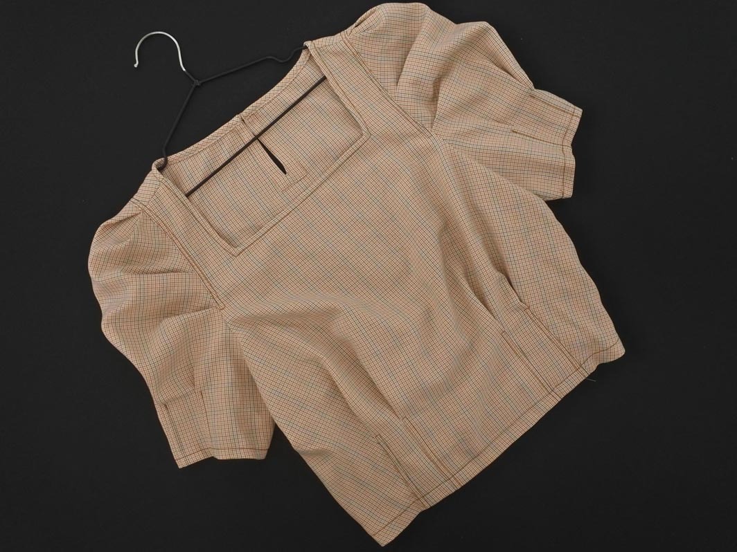 кошка pohs OK новый товар FREE*S MART свободный z mart проверка блуза рубашка sizeFR/ чай #* * fha8 женский кошка pohs OK новый товар FREE*S MART свободный z mart проверка блуза рубашка sizeFR/ чай #* * fha8 женский