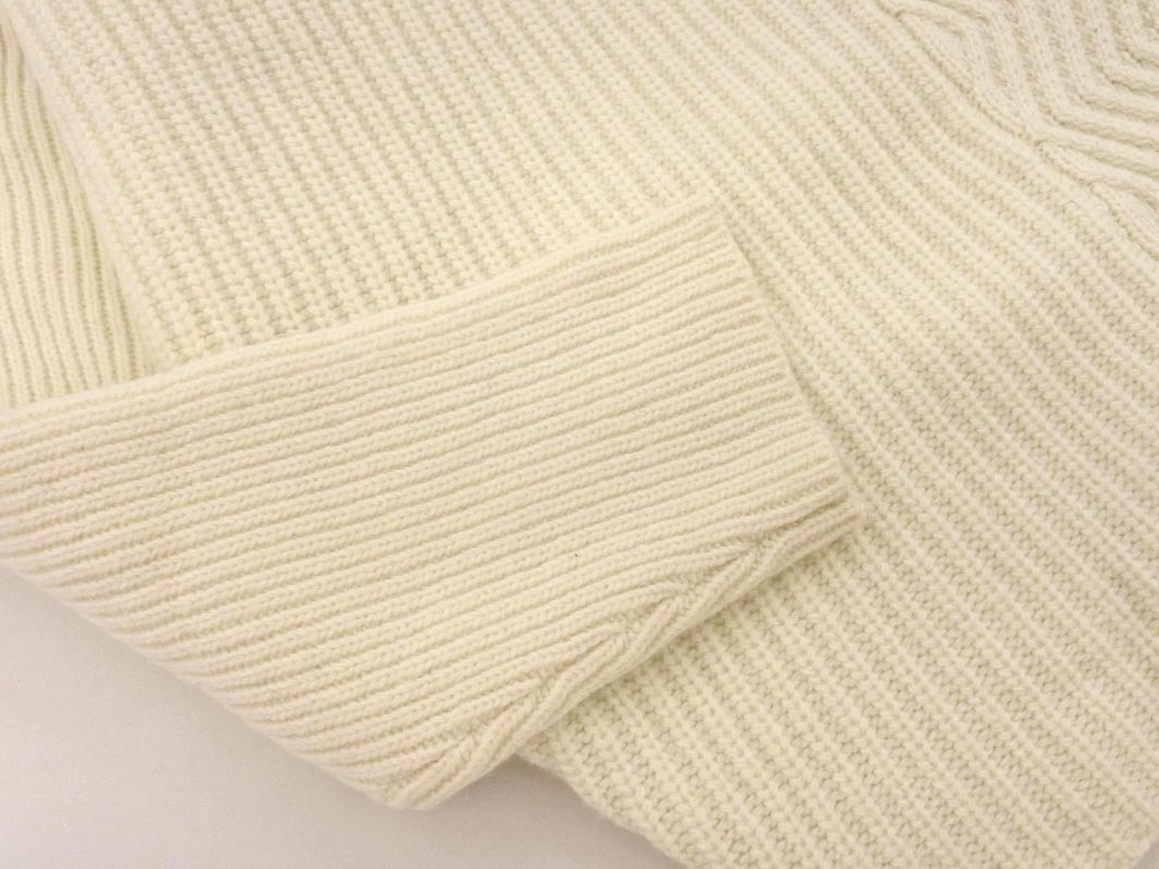 Antigravite アンティグラヴィテ アシンメトリー チュニック ニット セーター アイボリーｘ黒 ◇■ ☆ fha8 レディース