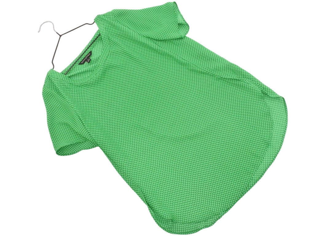 BANANA REPUBLIC バナナリパブリック 総柄 ブラウス シャツ sizeS/緑 ■◆ ☆ fha7 レディース_画像1
