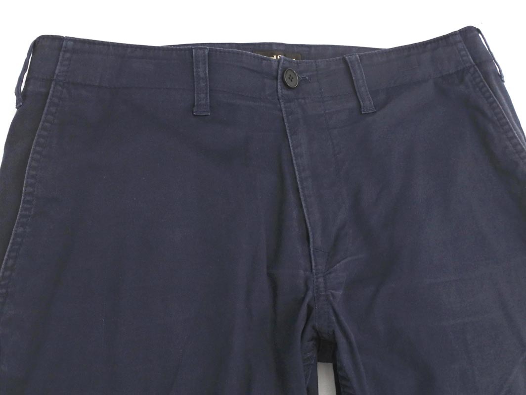 PAUL STUART paul (pole) Stuart узкие брюки size50/ темно синий #* * fha7 мужской 