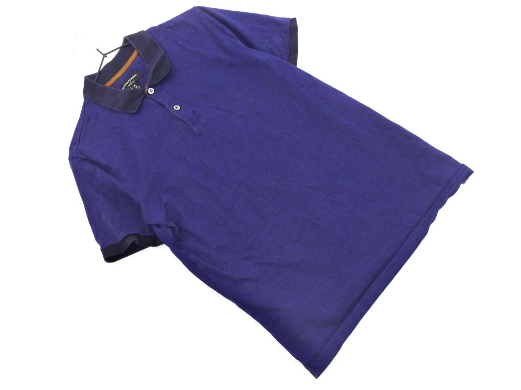 BANANA REPUBLIC バナナリパブリック ポロシャツ sizeM/紺 ■◆ ☆ fha7 メンズ