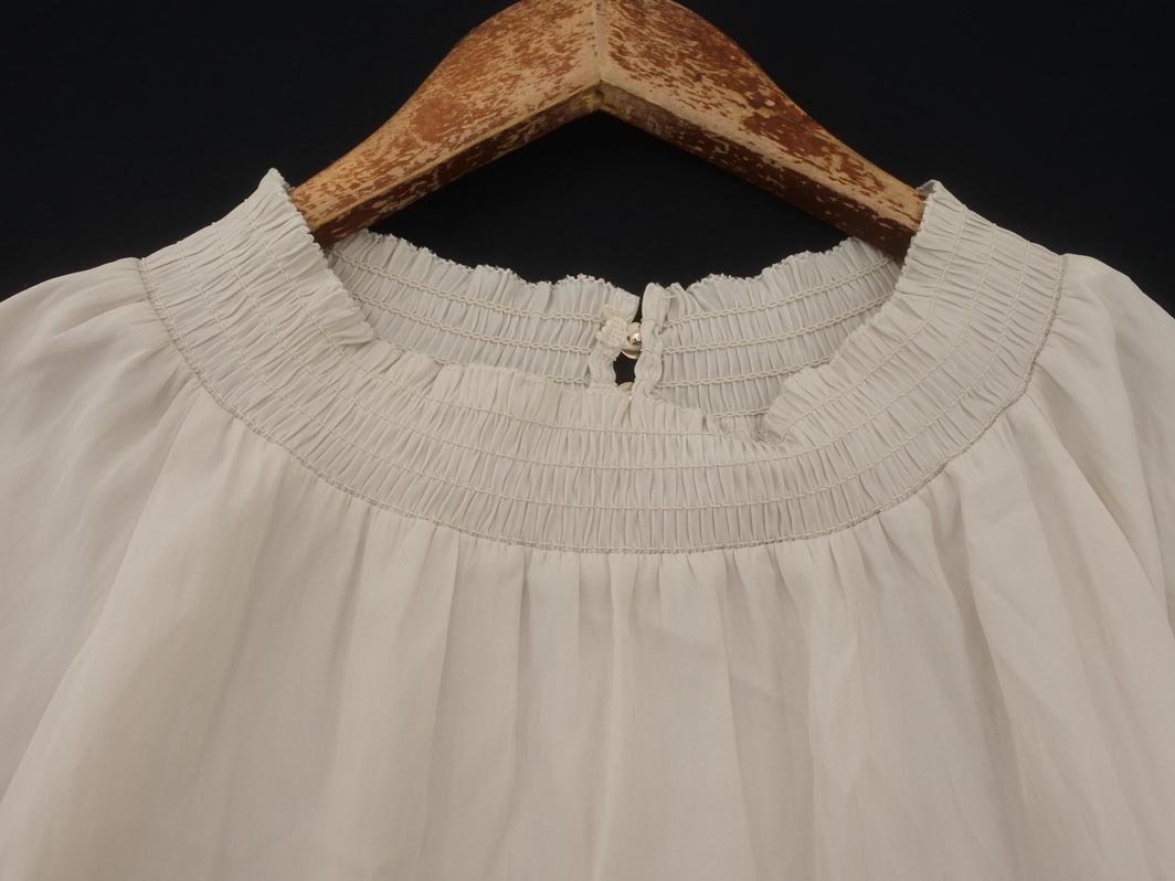 ネコポスOK Rope Picnic ロペピクニック ブラウス シャツ size38/オフホワイト ■◆ ☆ fha7 レディース_画像4