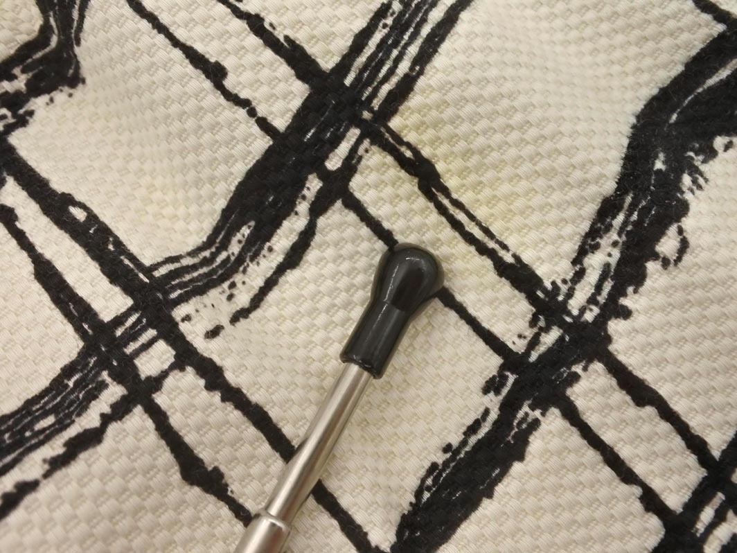 Max Mara マックスマーラ STUDIO チェック柄 タック Aライン 台形 スカート size36/白x黒 ■◇ ☆ fhb1 レディース_画像5