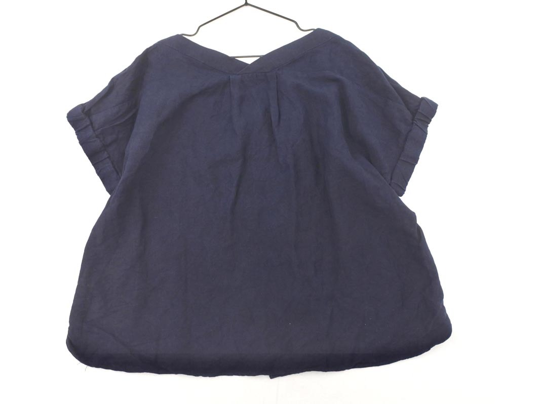 Techichi Te chichi linen. блуза рубашка sizeF/ темно-синий #* * fhb1 женский